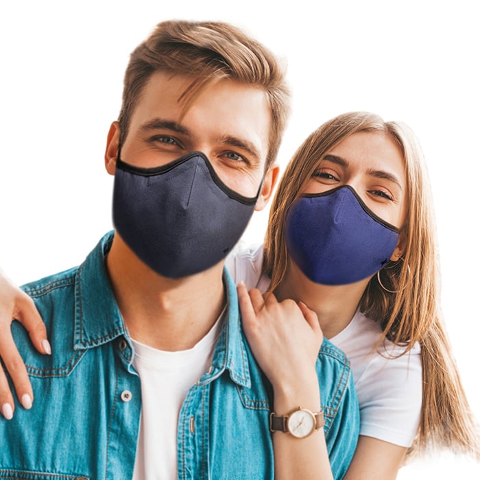 SoClean 3 Face Mask 3-Pack: Adult Size, Grey/Black/Blue | SoClean 